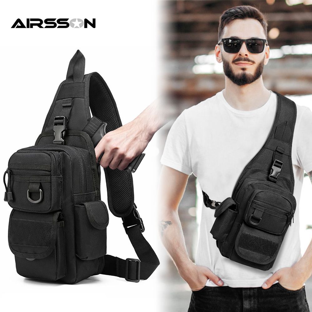 Edc Concealed Carry Sling Bag - Taktik Tabanca Çantası Gizli Tabanca Kılıfı